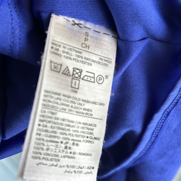 Old Navy Blue Pintuck Babydoll Swing Dress Boho Long Sleeve Size S - Picture 7 of 10